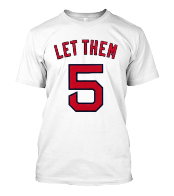 2026 Red Sox Let Them 5 Jersey Giveaway Red Sox Promotion T-Shirt