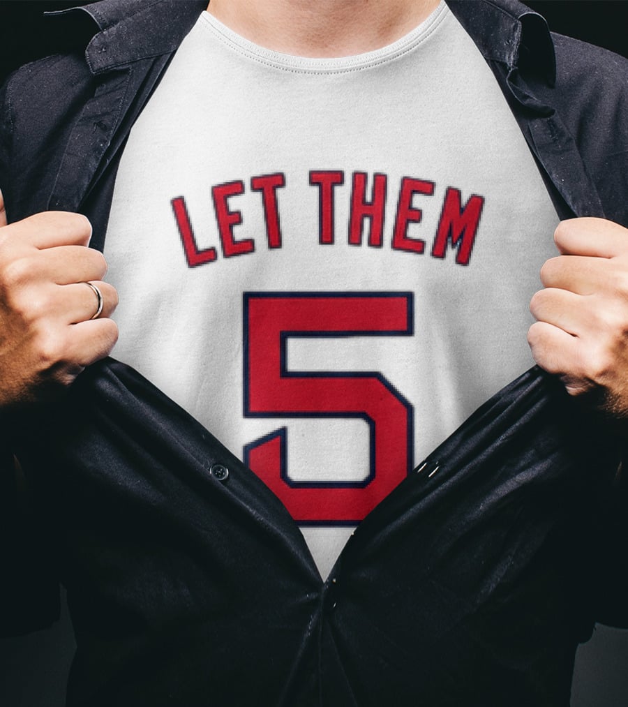 2026 Red Sox Let Them 5 Jersey Giveaway Red Sox Promotion T-Shirt