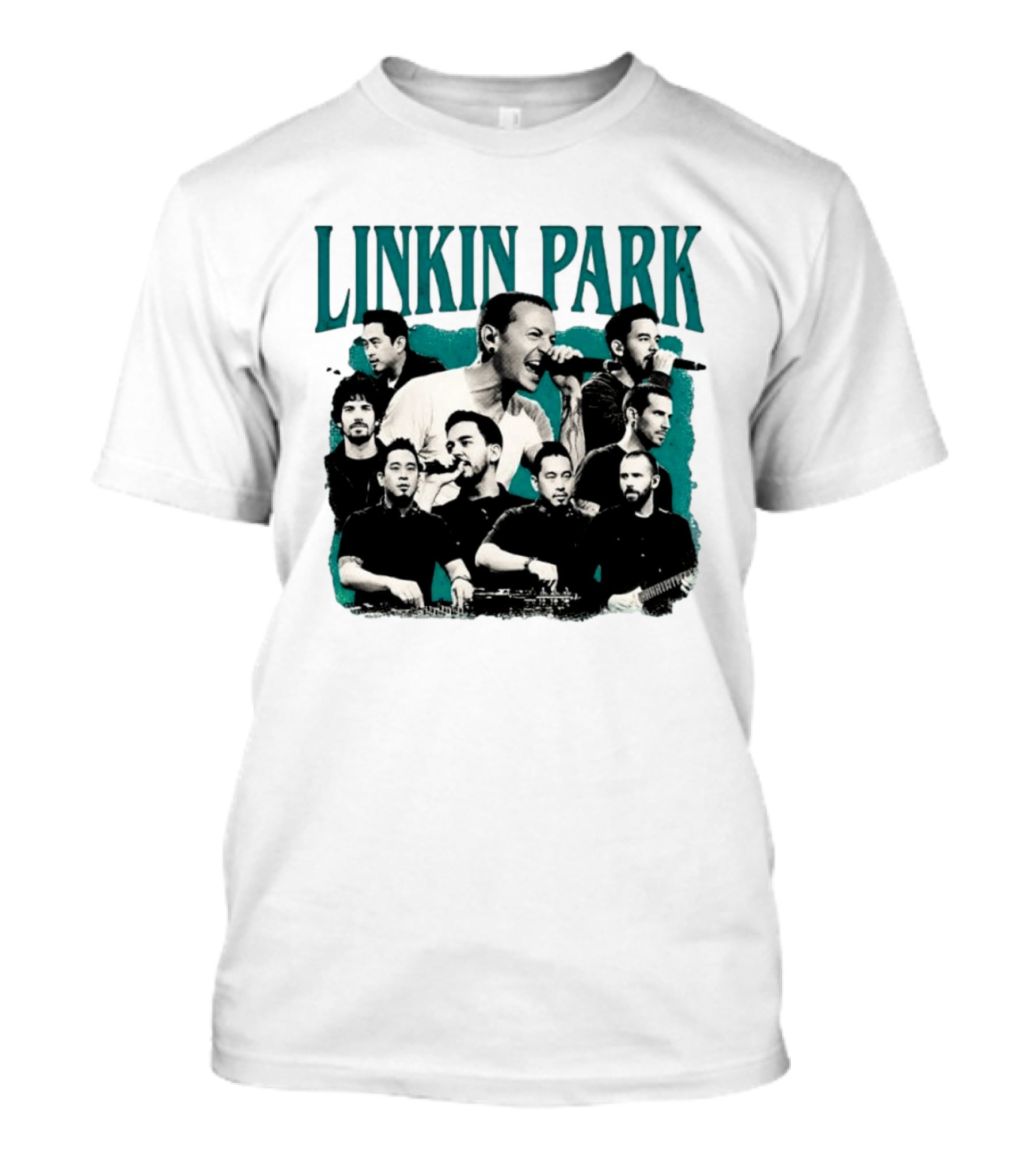 Linkin Park Chester Bennington Mike Shinoda Band Collage T-Shirt