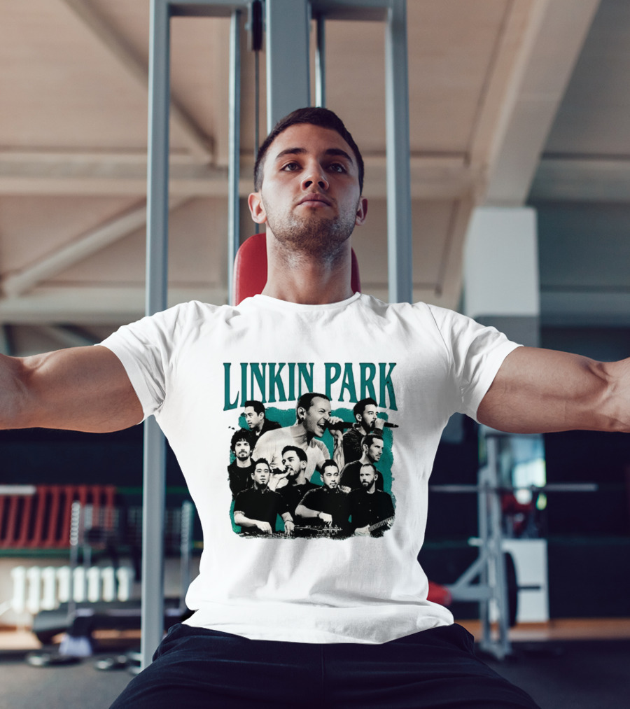 Linkin Park Chester Bennington Mike Shinoda Band Collage T-Shirt
