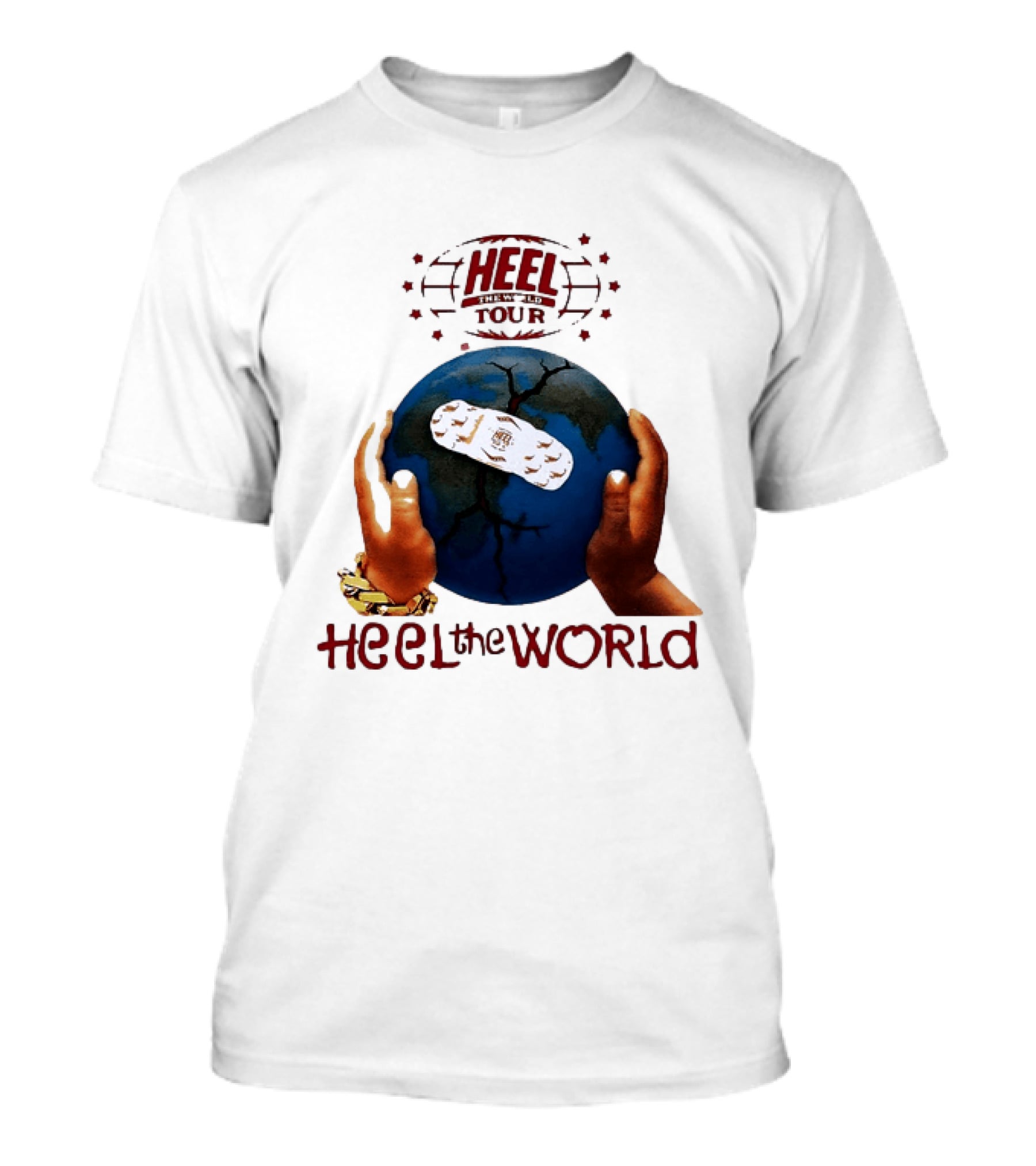 Westside Gunn Heel The World Tour Griselda Bandaged Earth And Hands T-Shirt