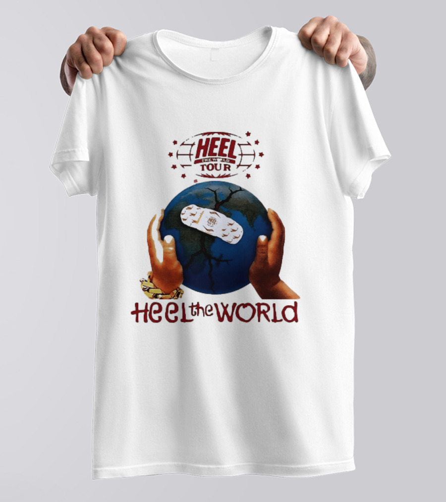 Westside Gunn Heel The World Tour Griselda Bandaged Earth And Hands T-Shirt
