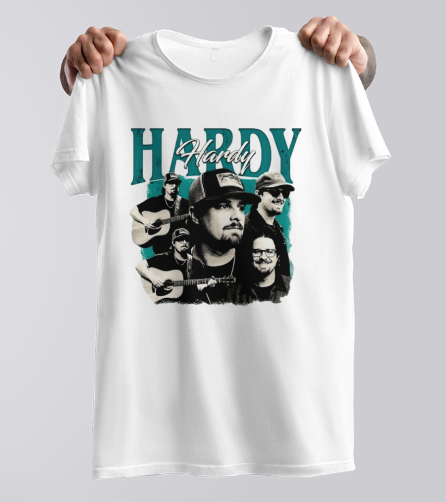 Hardy Country Music Singer Montage Collage T-Shirt