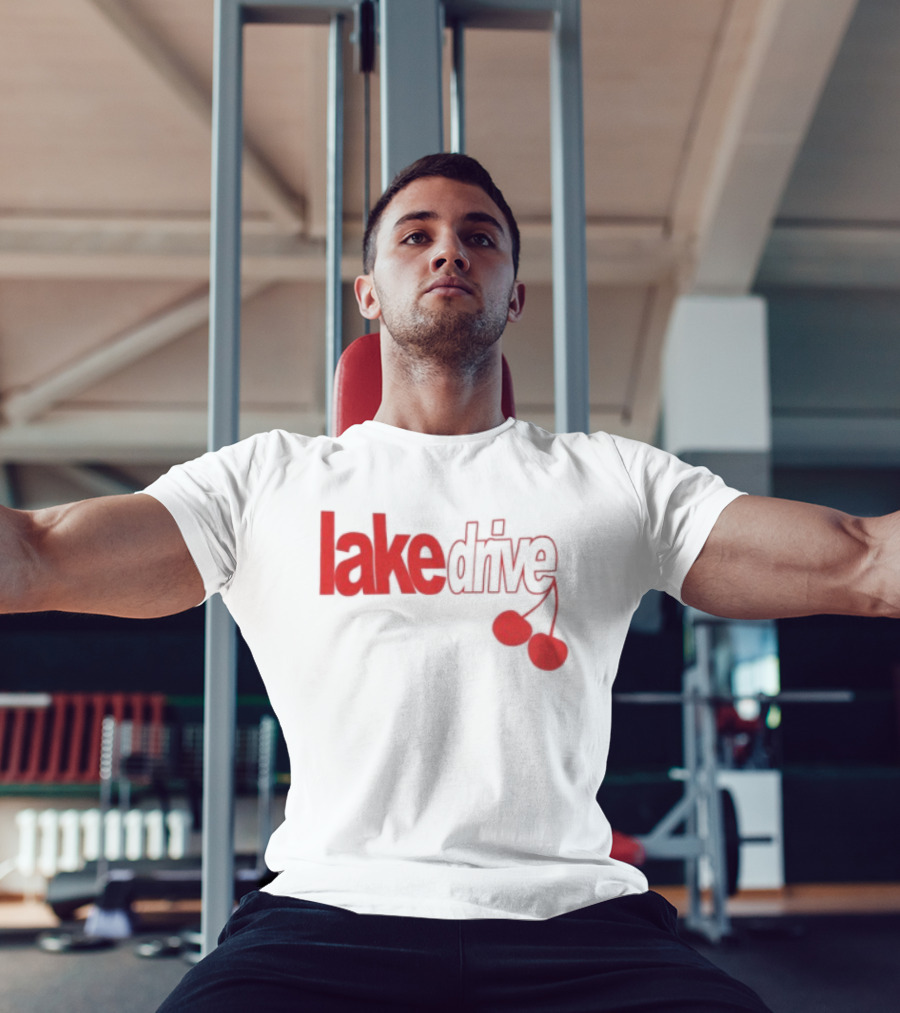 Lake Drive Cherry Ringer Retro Style Vibes T-Shirt