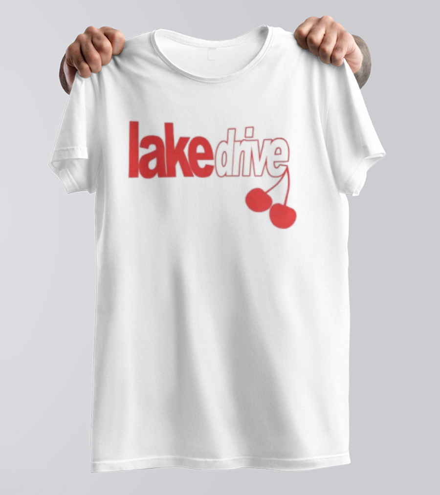 Lake Drive Cherry Ringer Retro Style Vibes T-Shirt