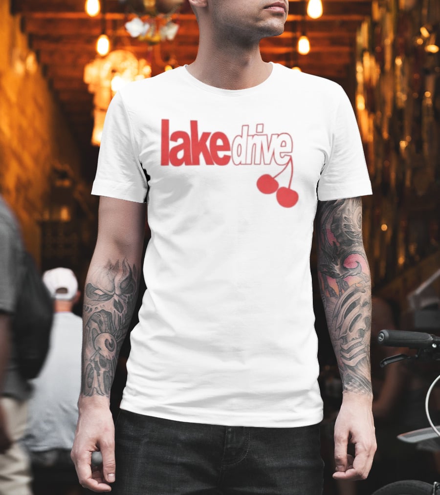 Lake Drive Cherry Ringer Retro Style Vibes T-Shirt