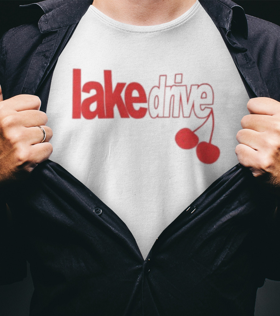 Lake Drive Cherry Ringer Retro Style Vibes T-Shirt