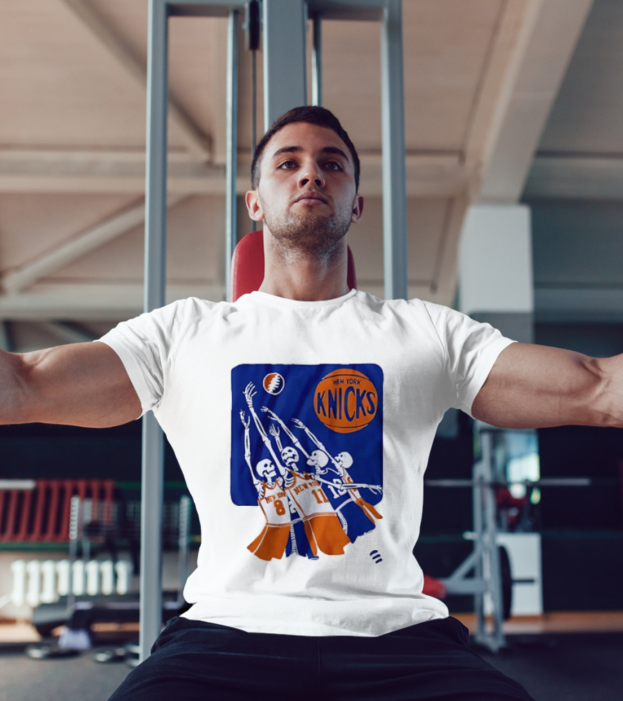 New York Knicks Skeleton Players Jersey Number 8 And 11 Basketball Team T-Shirt