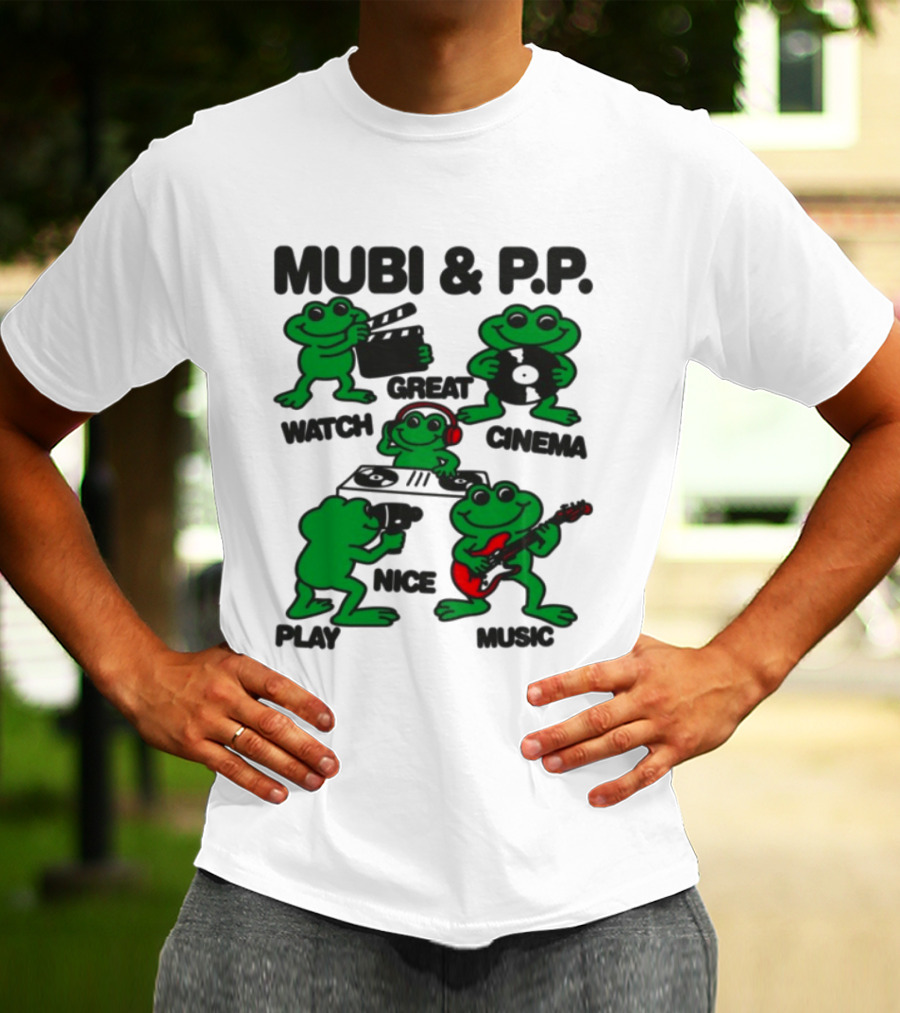 Mubi & P.P. Great Cinema Play Nice Music T-Shirt