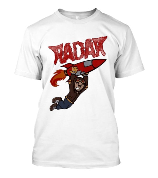 Radar Rocket Cartoon Pilot Heat Seekers T-Shirt