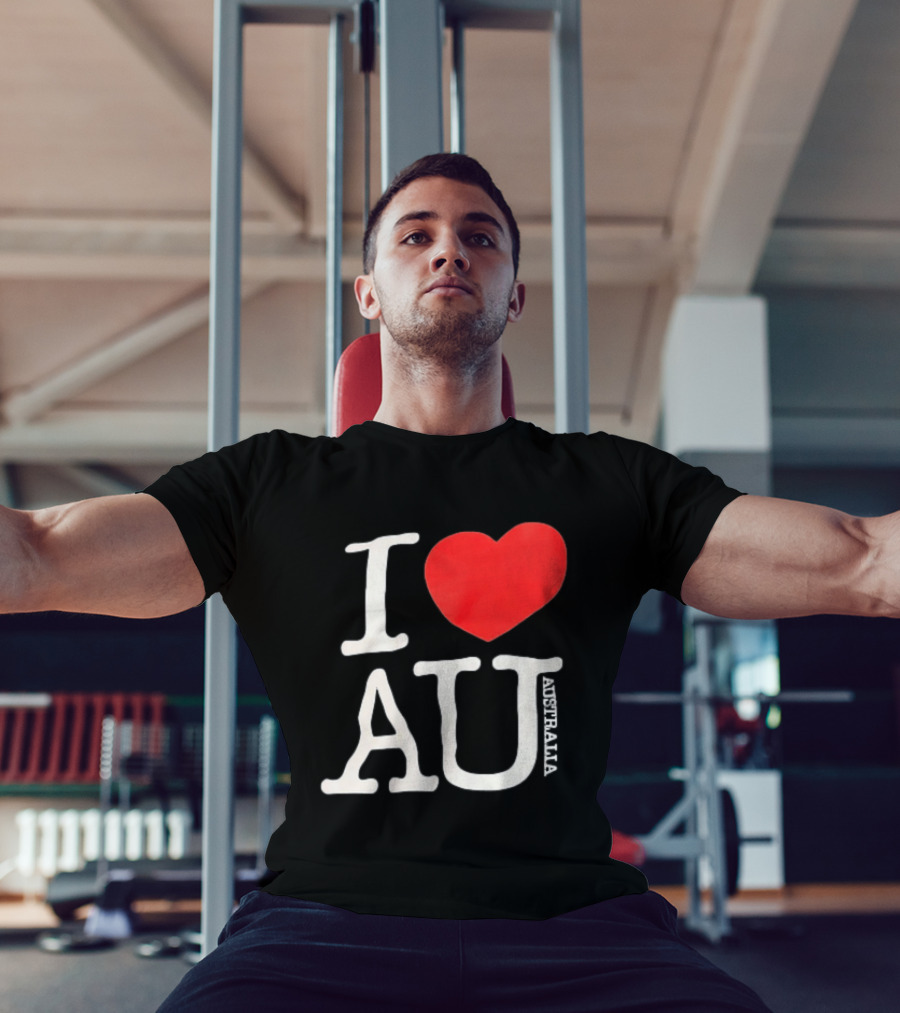 I Love AU Heart Australia Souvenir T-Shirt