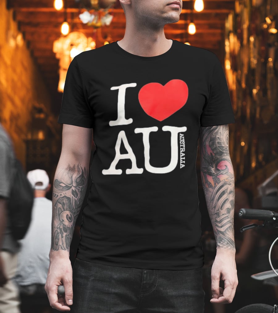I Love AU Heart Australia Souvenir T-Shirt