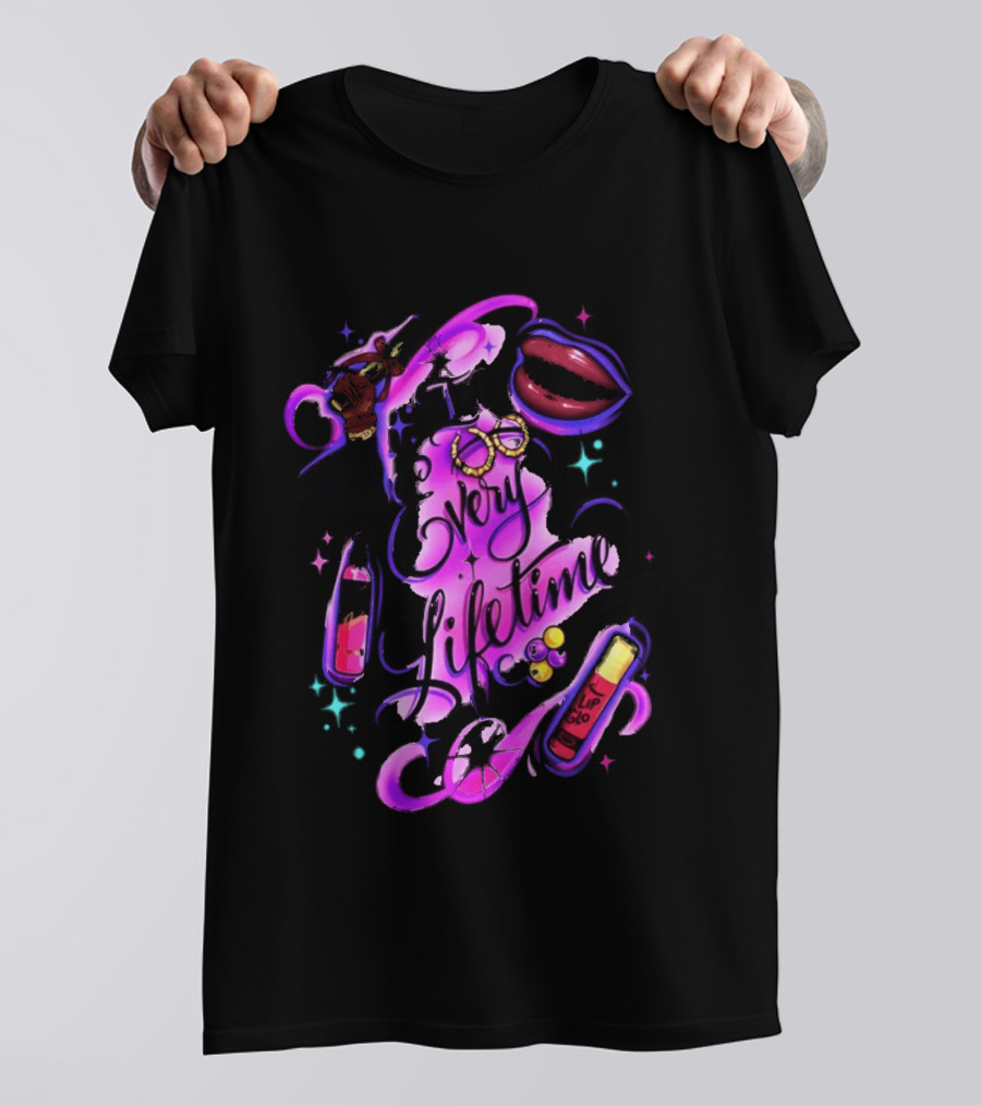 In Every Lifetime Hustle Lip Glo Airbrush T-Shirt