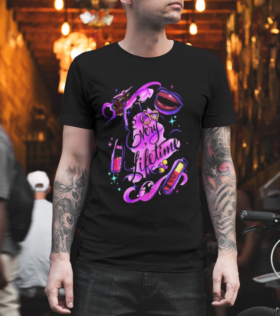 In Every Lifetime Hustle Lip Glo Airbrush T-Shirt