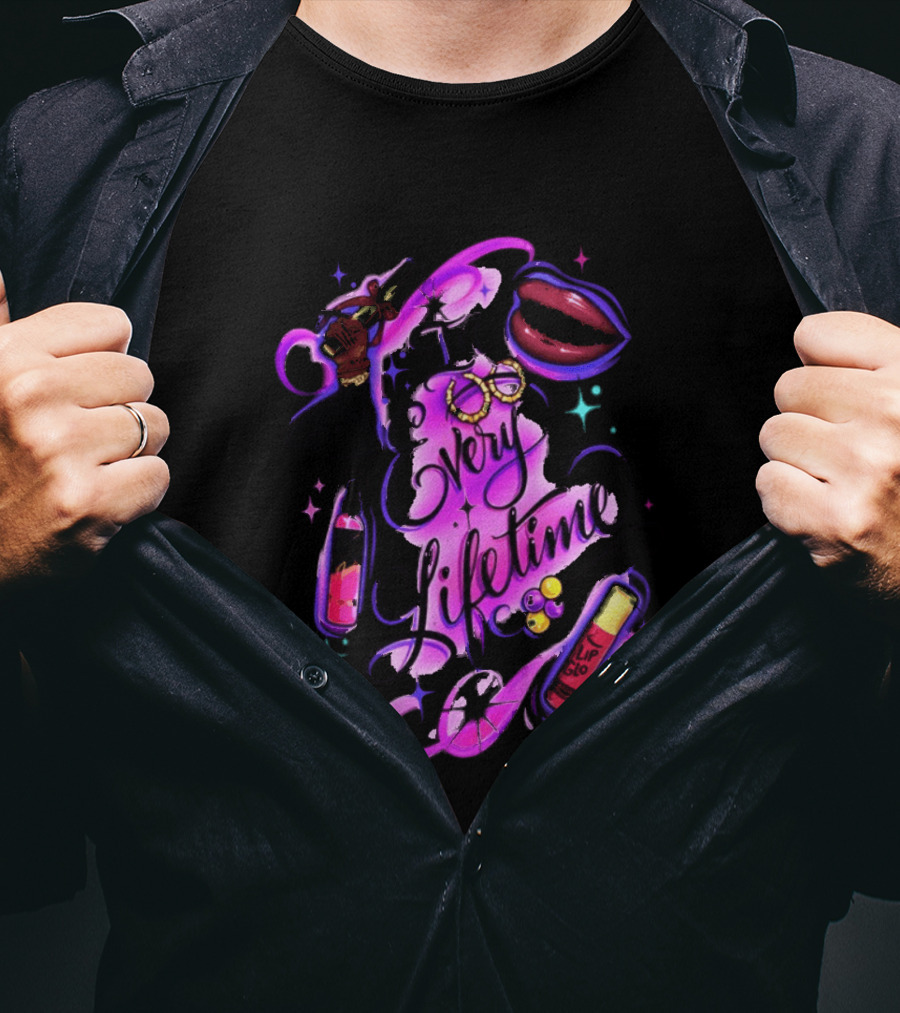 In Every Lifetime Hustle Lip Glo Airbrush T-Shirt