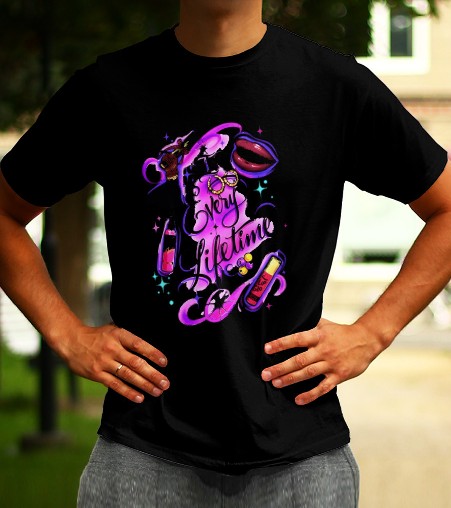In Every Lifetime Hustle Lip Glo Airbrush T-Shirt