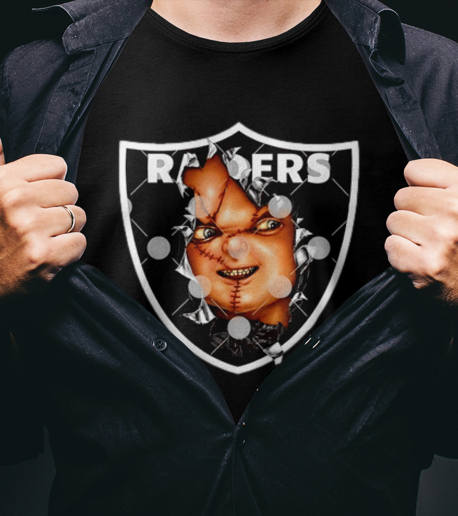 Chucky Doll Raiders Horror Las Vegas NFL T-Shirt