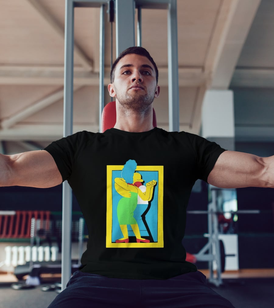 Simps Dance Iconic Cartoon Couple Embrace T-Shirt