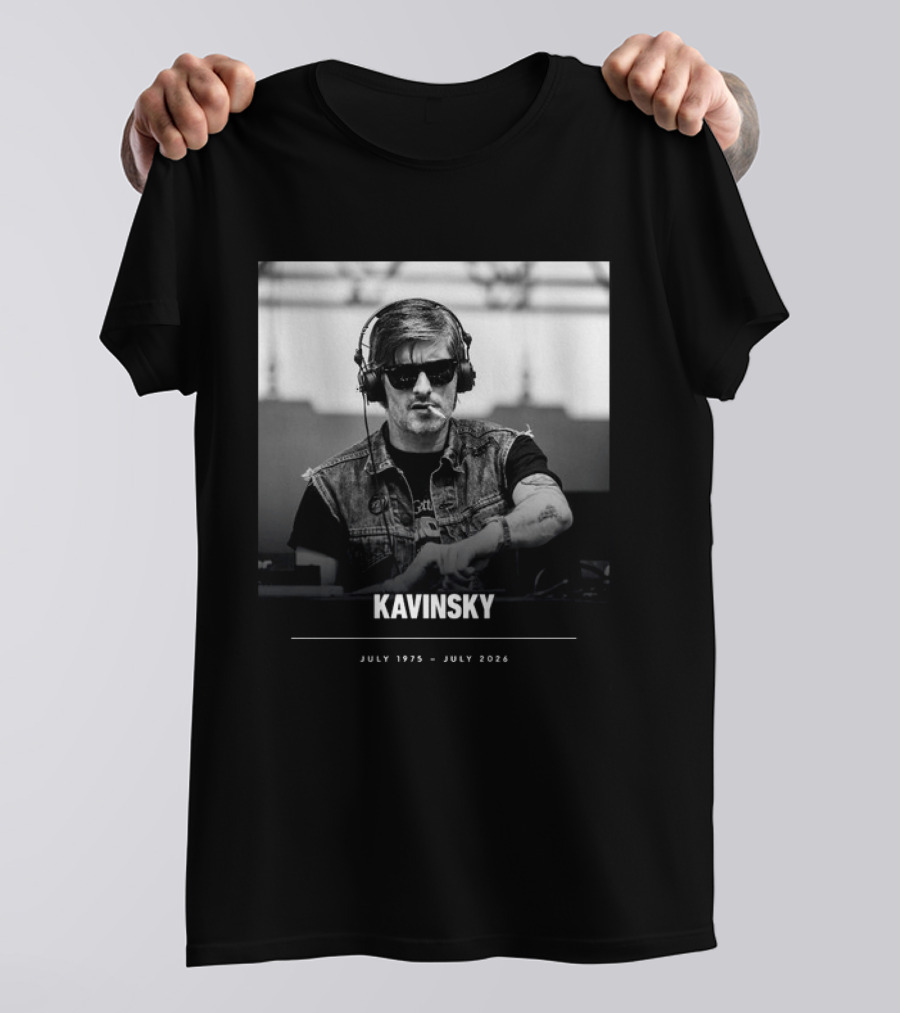 Kavinsky July 1975 July 2026 Retro DJ T-Shirt