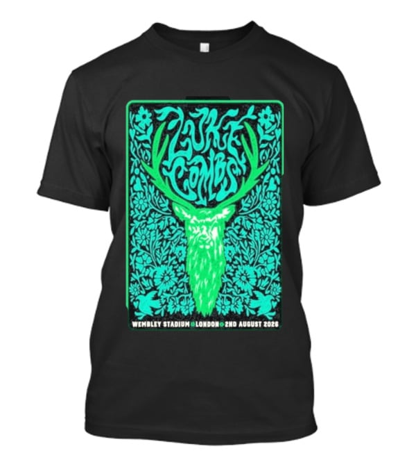 Luke Combs Wembley Stadium London August 2 2026 Deer Antlers Floral T-Shirt