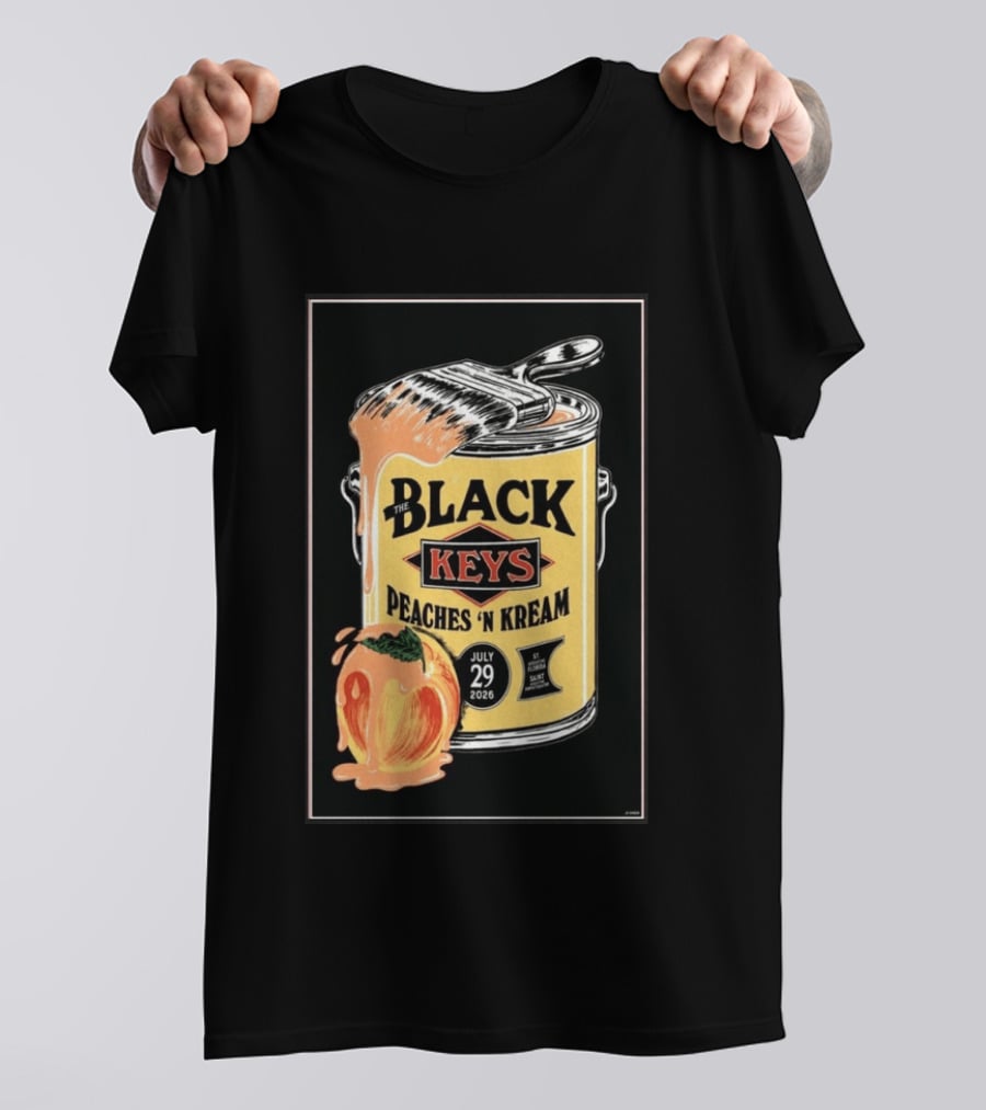 The Black Keys Peaches 'N Kream July 29 2026 St. Augustine Florida T-Shirt