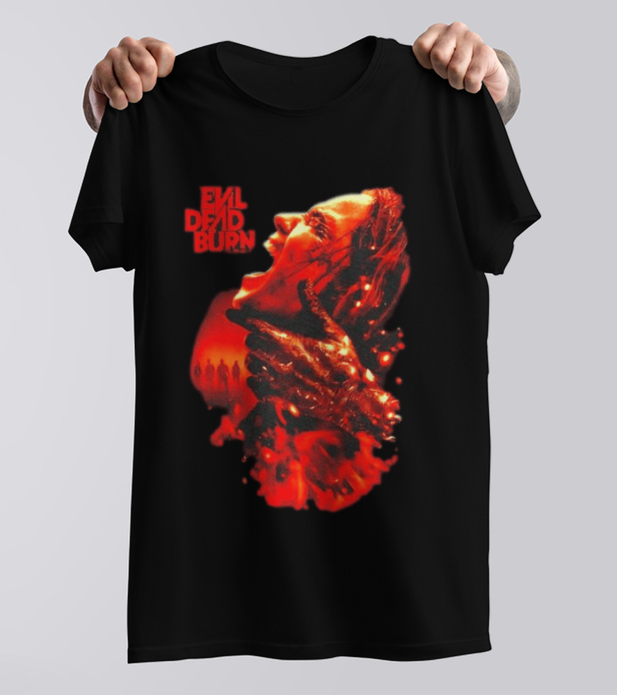 Evil Dead Burn Every Family Has Its Demons Movie Intense Fiery Horror Scene T-Shirt