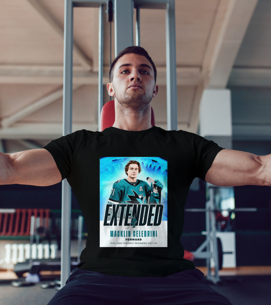 Extended Macklin Celebrini Forward Five Year Contract Beginning 2027 28 T-Shirt