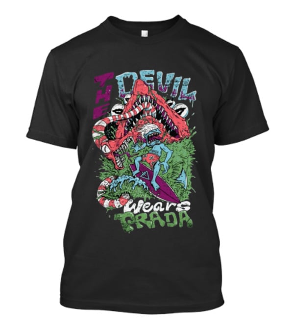 The Devil Wears Prada Surf's Up Crocodile Monster Scene T-Shirt