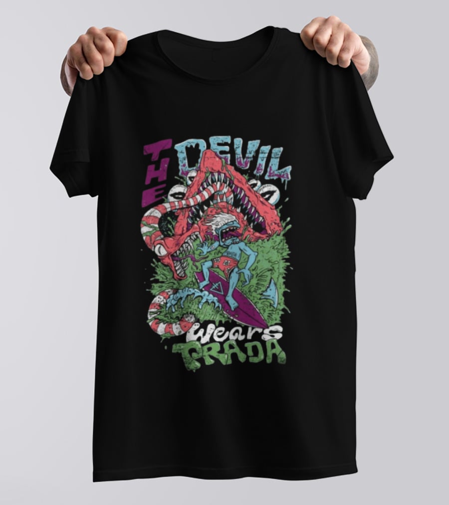 The Devil Wears Prada Surf's Up Crocodile Monster Scene T-Shirt