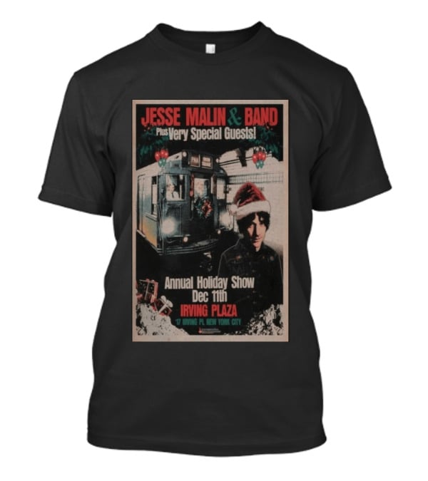 Jesse Malin & Band Special Guests Annual Holiday Show Dec 11th Irving Plaza New York City T-Shirt
