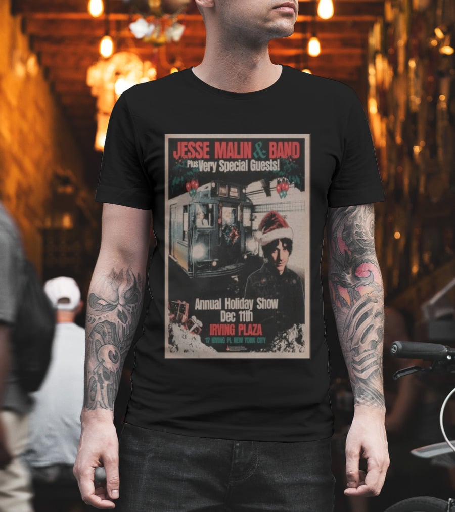 Jesse Malin & Band Special Guests Annual Holiday Show Dec 11th Irving Plaza New York City T-Shirt