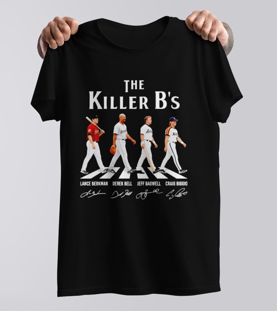 The Killer B's Lance Berkman Derek Bell Jeff Bagwell Craig Biggio Houston Astros Legends T-Shirt