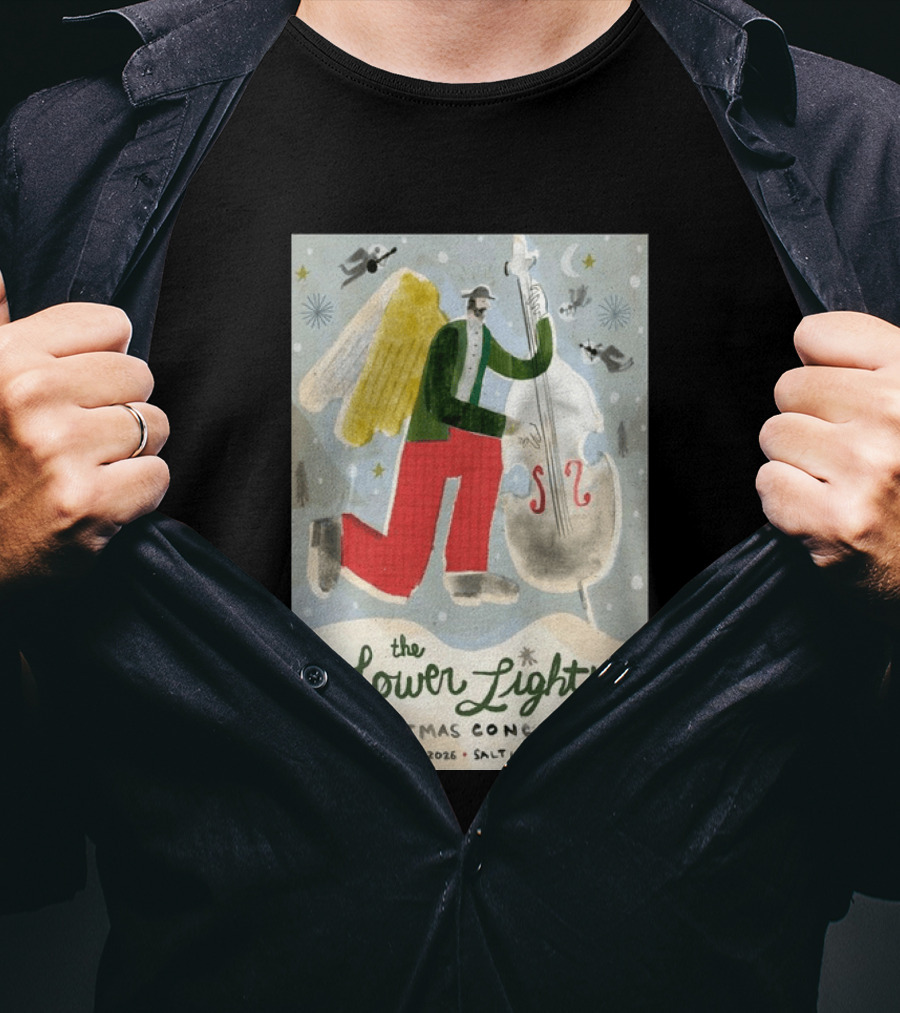 The Lower Lights Christmas Concerts December 10 11 12 2026 Salt Lake City Utah Angel T-Shirt