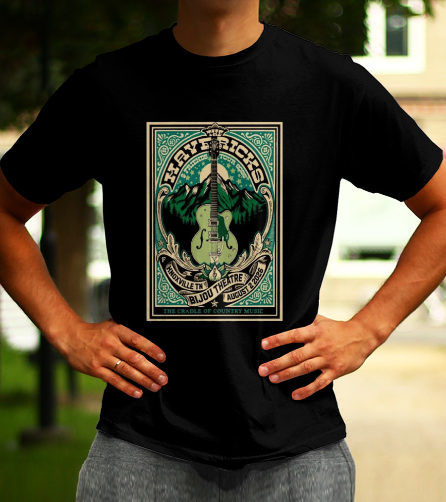 The Mavericks Brand New Day Tour 2026 Knoxville TN Bijou Theatre August 2 Cradle Of Country Music T-Shirt