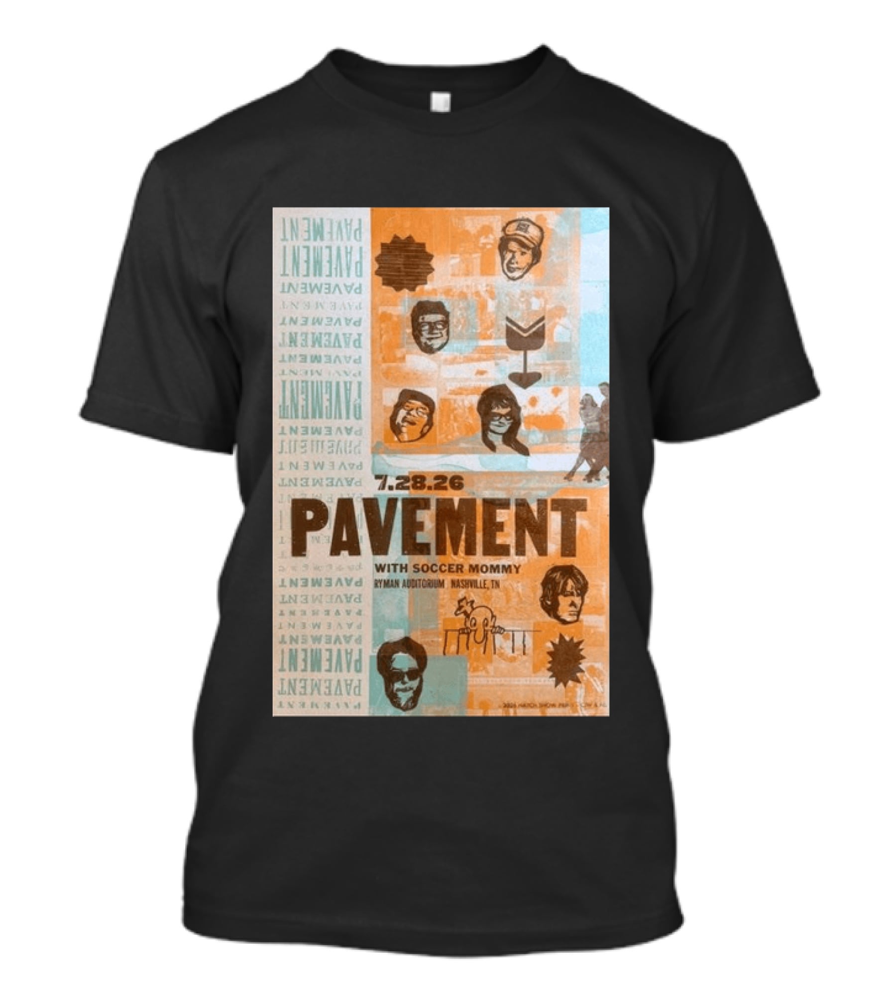 Pavement With Soccer Mommy Ryman Auditorium Nashville July 28 2026 T-Shirt