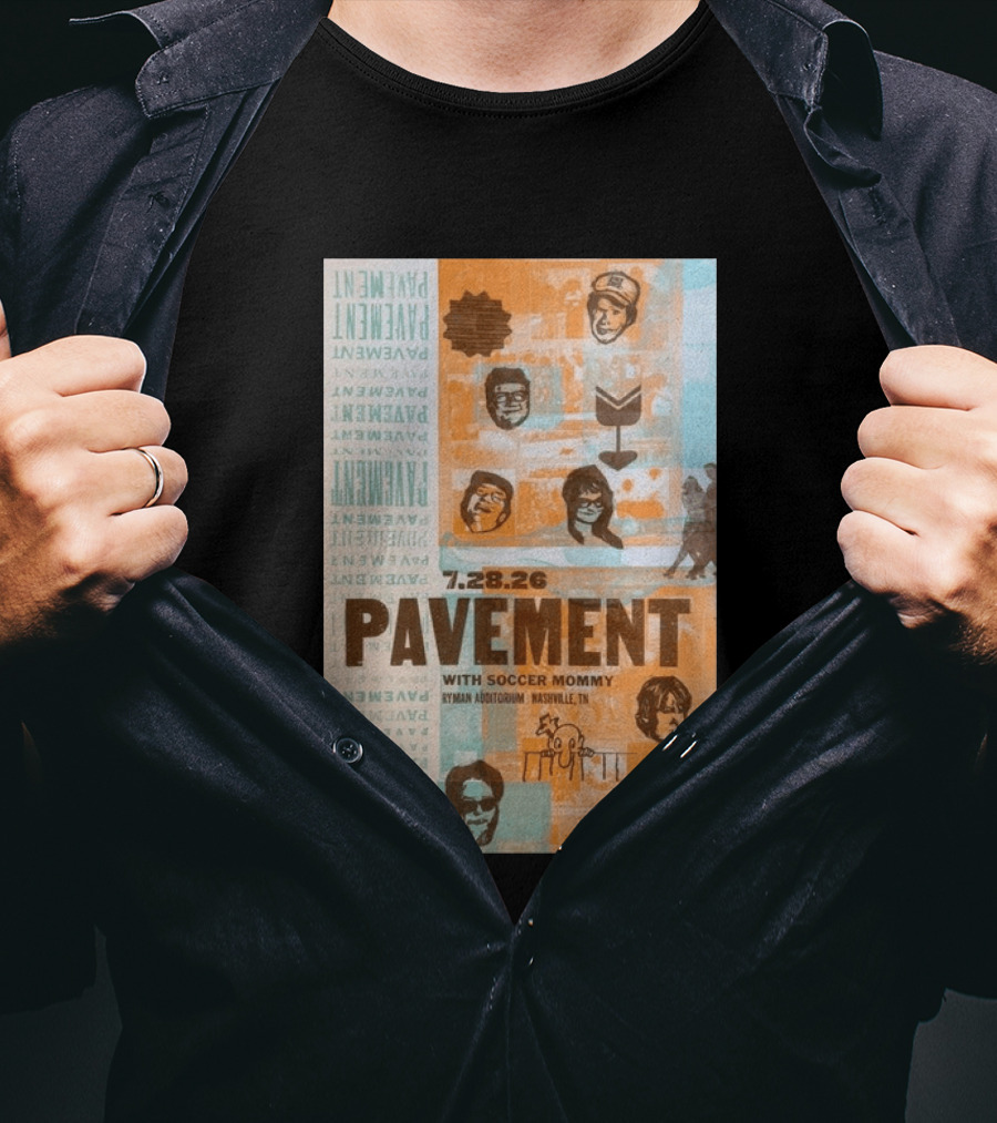 Pavement With Soccer Mommy Ryman Auditorium Nashville July 28 2026 T-Shirt
