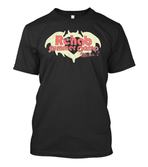 Rehab Summer Camp Malibu C Distressed Bat Wing T-Shirt