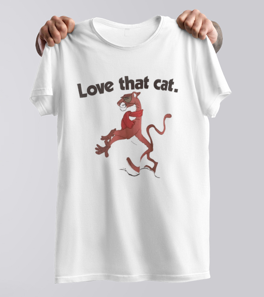 Love That Cat Cool Pink Panther T-Shirt