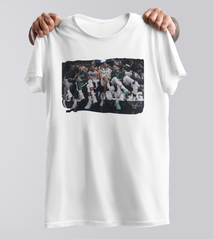 Milwaukee Bucks NBA Basketball Team Bench Players T-Shirt