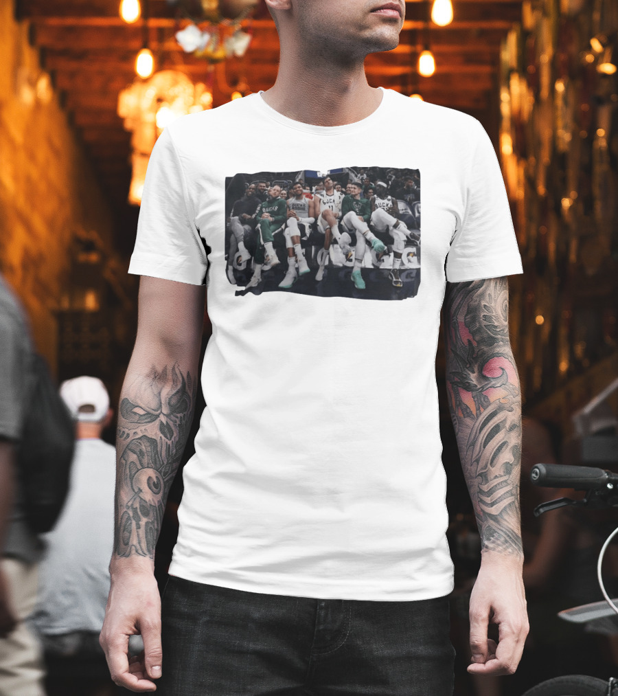 Milwaukee Bucks NBA Basketball Team Bench Players T-Shirt