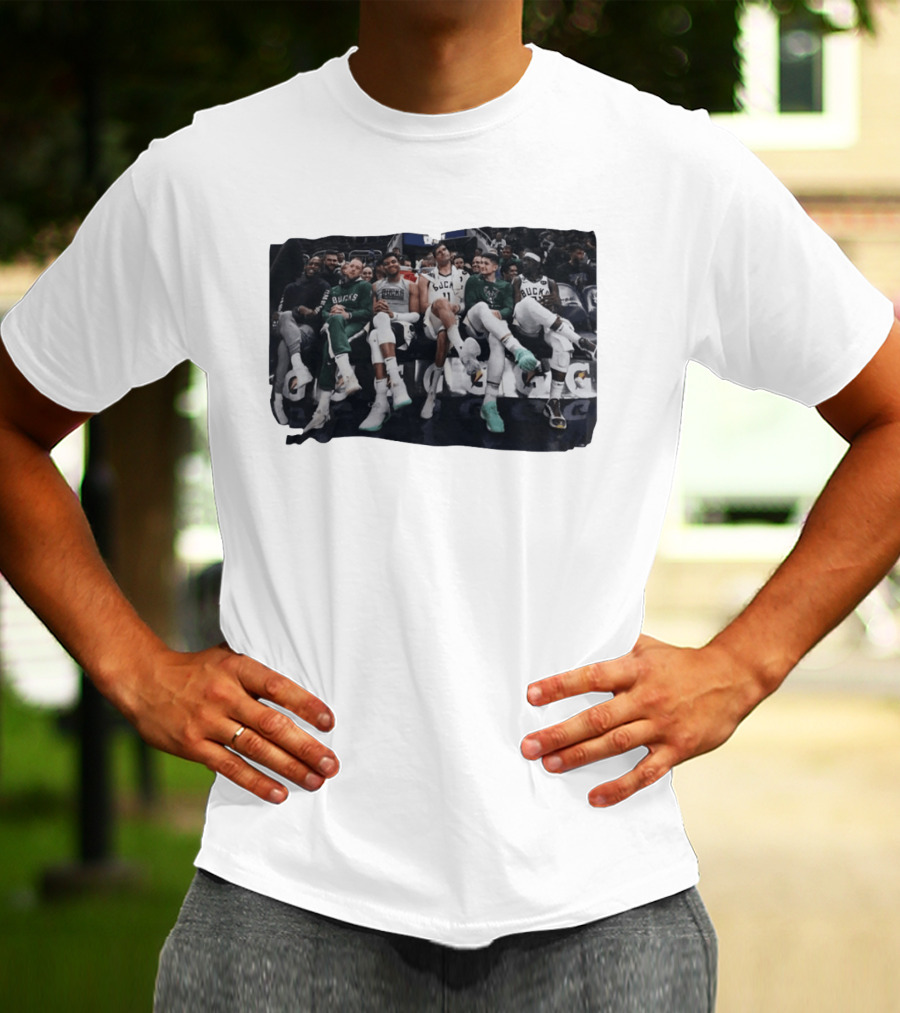 Milwaukee Bucks NBA Basketball Team Bench Players T-Shirt