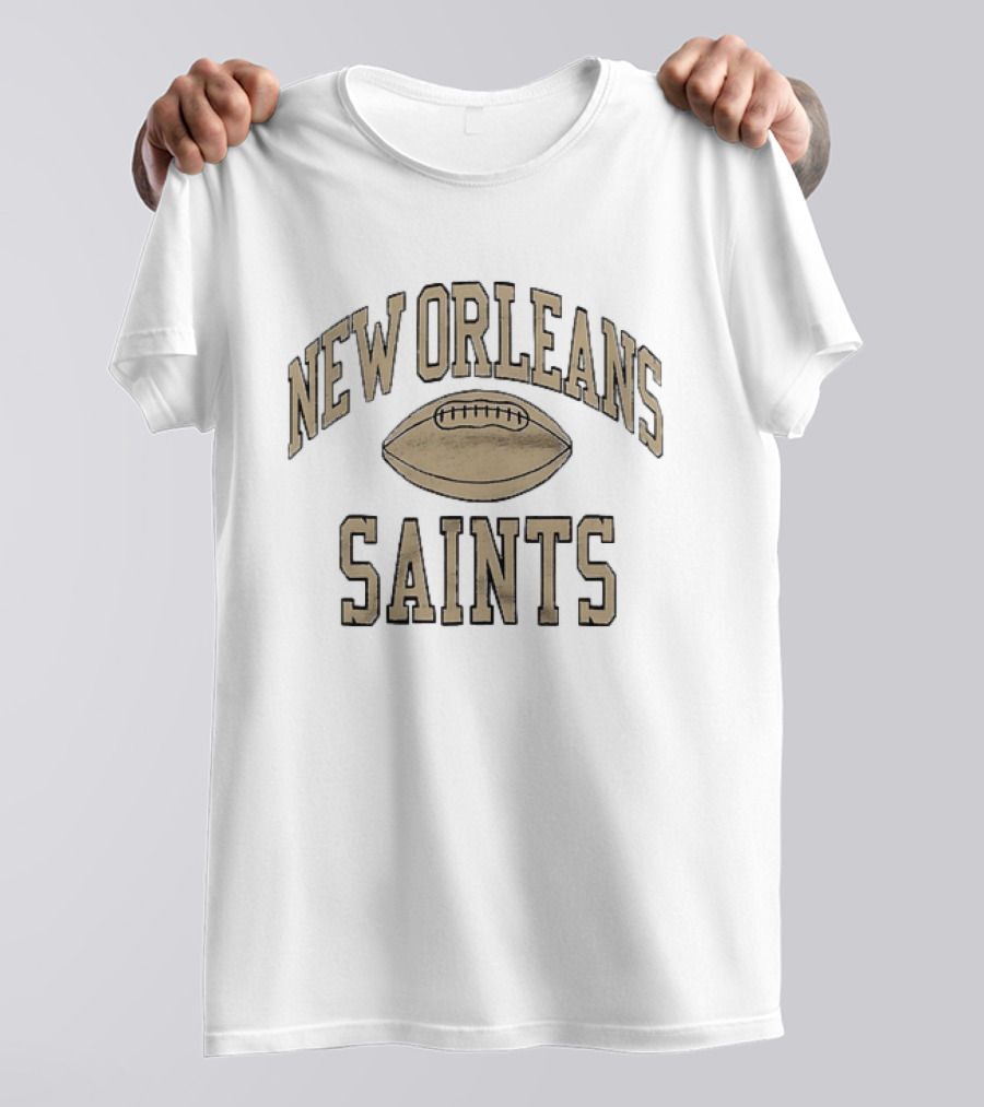 New Orleans Saints Distressed Football Team Fan T-Shirt