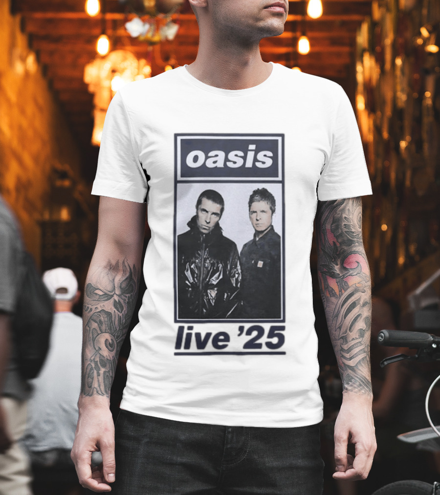 Oasis Live 2025 Liam Gallagher Band Tour T-Shirt