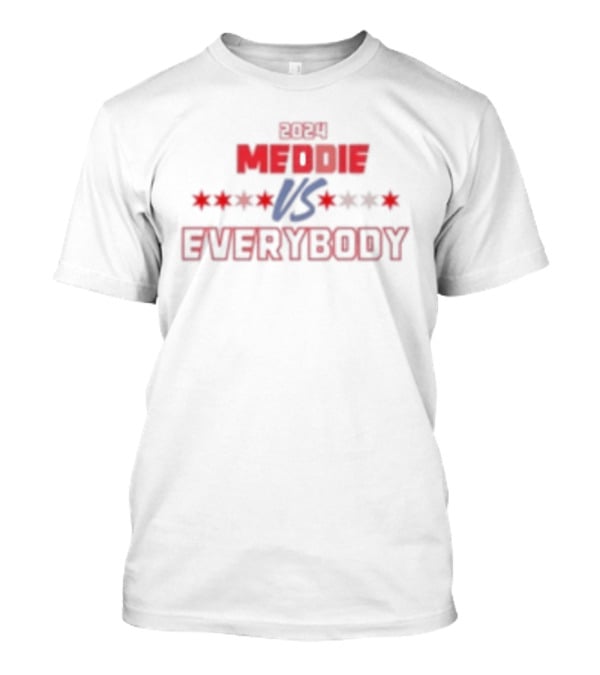 Run 4 Meddie Vs Everybody Red And Blue Stars T-Shirt