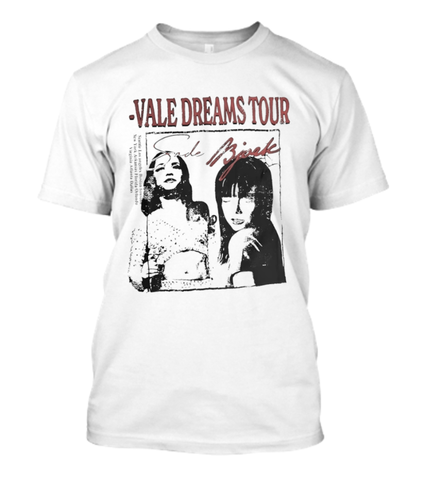 Vale Dreams Tour Sade Bjork 90s T-Shirt