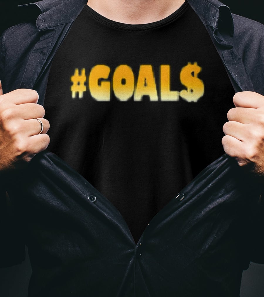 2024 New Year Money Goals Hashtag Wealth Ambitions Motivation T-Shirt