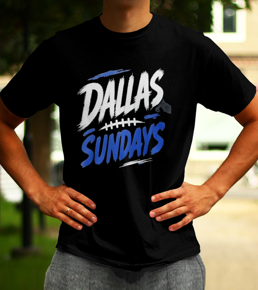 Dallas Sundays Football Brushstroke T-Shirt