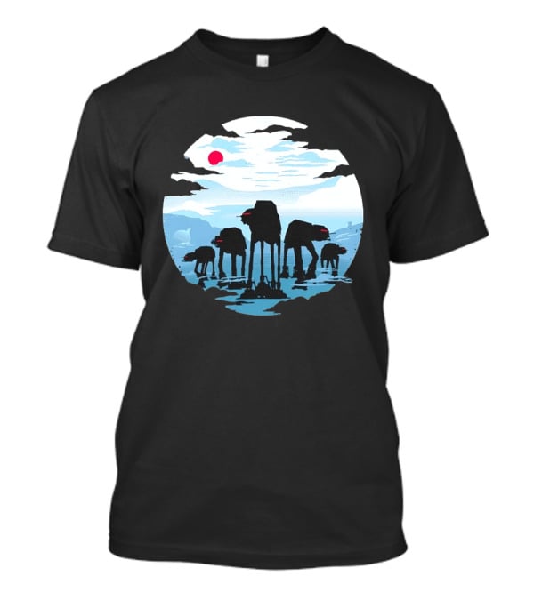 AT AT Walkers Ice Planet Battle Scene T-Shirt