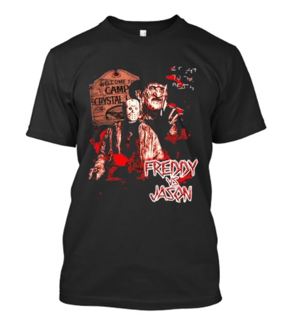 Freddy Vs Jason Welcome To Camp Crystal Lake Halloween T-Shirt