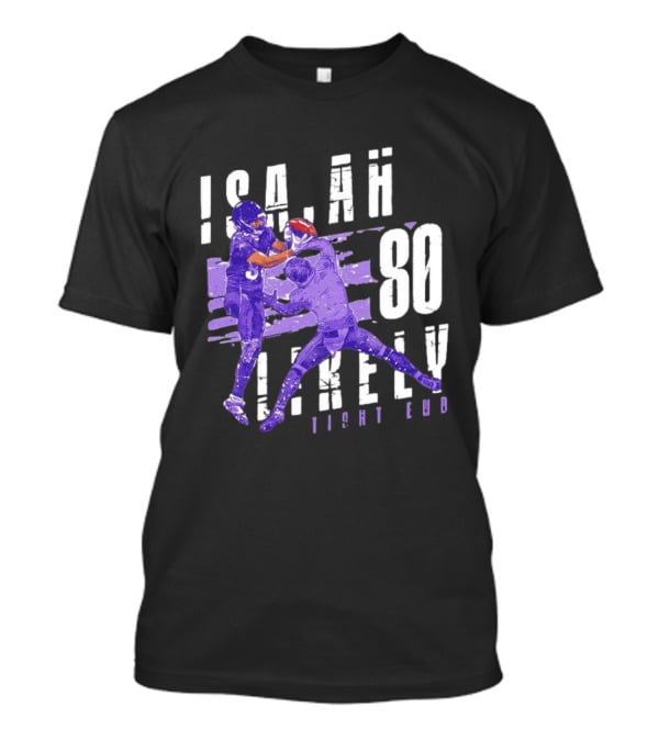Baltimore Ravens Isaiah Likely 80 Tight End Football Player T-Shirt